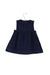 A Navy Sleeveless Dresses from Petit Bateau in size 3-6M for girl. (Back View)