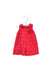 A Red Sleeveless Dresses from Monsoon in size 0-3M for girl. (Front View)