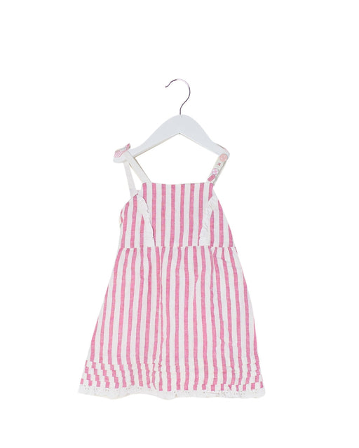 A Pink Sleeveless Dresses from Nicholas & Bears in size 12-18M for girl. (Front View)