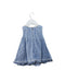 A Blue Sleeveless Dresses from Muffin & Co. in size 6-12M for girl. (Back View)