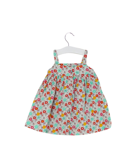 A Multicolour Sleeveless Dresses from Petit Bateau in size 3-6M for girl. (Front View)