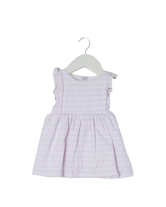 A Pink Sleeveless Dresses from Jacadi in size 3-6M for girl. (Front View)