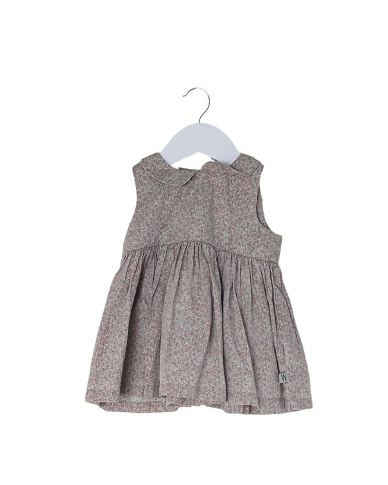A Grey Sleeveless Dresses from Wheat in size 3-6M for girl. (Front View)