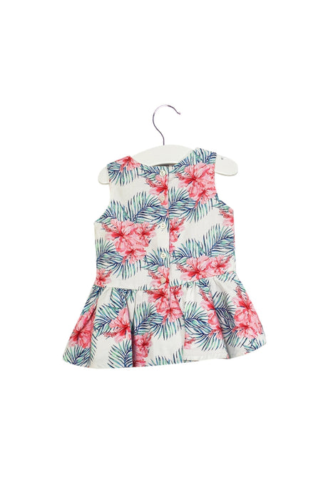 A Multicolour Sleeveless Dresses from Gingersnaps in size 3-6M for girl. (Back View)