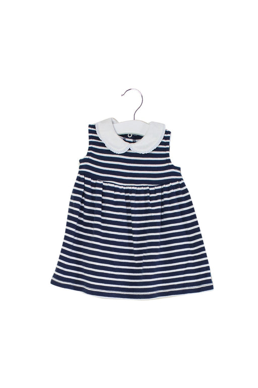 A Navy Sleeveless Dresses from Rachel Riley in size 3-6M for girl. (Front View)