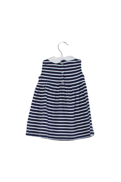 A Navy Sleeveless Dresses from Rachel Riley in size 3-6M for girl. (Front View)