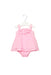 A Pink Sleeveless Dresses from Nicholas & Bears in size 0-3M for girl. (Front View)