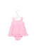A Pink Sleeveless Dresses from Nicholas & Bears in size 0-3M for girl. (Back View)