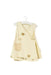 A Beige Sleeveless Dresses from Natures Purest in size 3-6M for girl. (Back View)