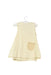 A Beige Sleeveless Dresses from Natures Purest in size 3-6M for girl. (Back View)