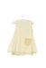 A Beige Sleeveless Dresses from Natures Purest in size 3-6M for girl. (Front View)