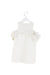 A White Sleeveless Dresses from Bardot Junior in size 4T for girl. (Back View)