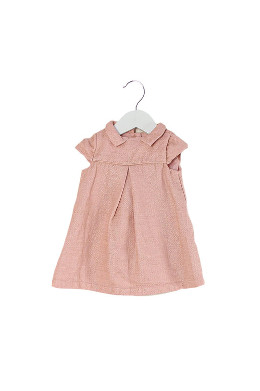 A Pink Short Sleeve Dresses from Mamas & Papas in size 3-6M for girl. (Front View)