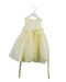 A Yellow Sleeveless Dresses from American Princess in size 2T for girl. (Front View)