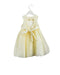 A Yellow Sleeveless Dresses from American Princess in size 2T for girl. (Back View)