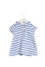 A White Short Sleeve Dresses from Petit Bateau in size 0-3M for girl. (Front View)