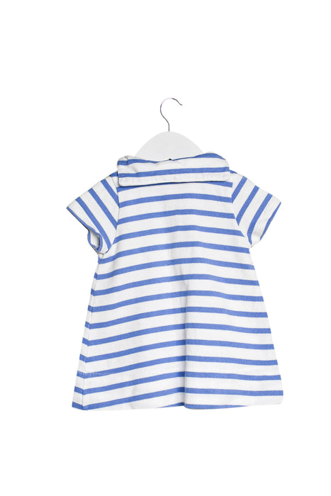 A White Short Sleeve Dresses from Petit Bateau in size 0-3M for girl. (Back View)