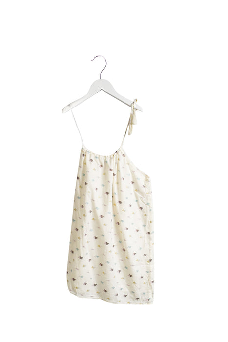 A White Sleeveless Dresses from Excuse My French in size 8Y for girl. (Front View)