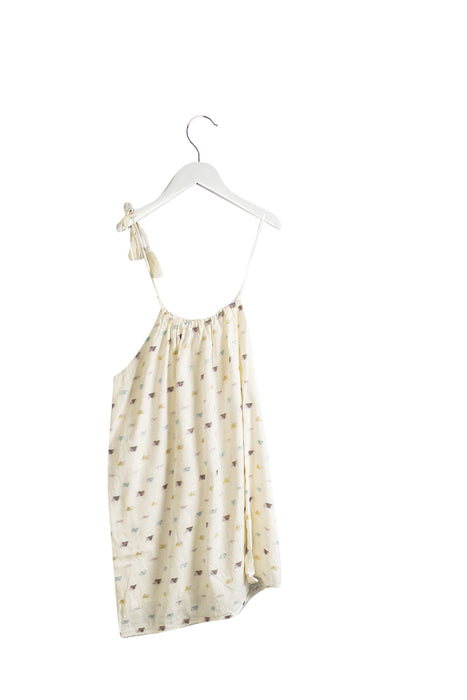 A White Sleeveless Dresses from Excuse My French in size 8Y for girl. (Back View)