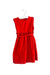 A Red Sleeveless Dresses from Special Day in size 3T for girl. (Front View)