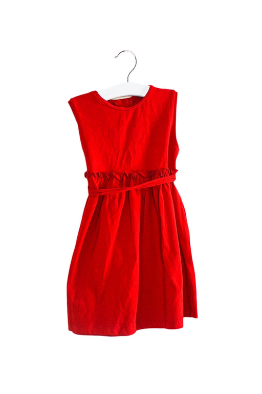 A Red Sleeveless Dresses from Special Day in size 3T for girl. (Front View)