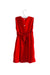 A Red Sleeveless Dresses from Special Day in size 3T for girl. (Back View)