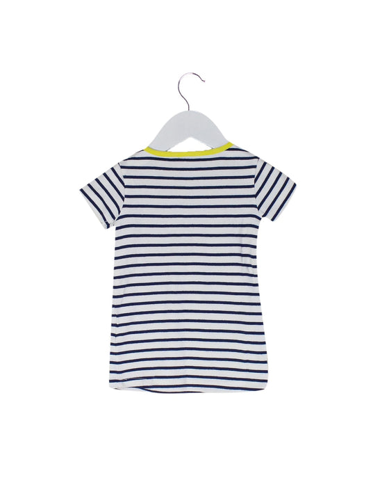 A Navy Short Sleeve Dresses from Cyrillus in size 3-6M for girl. (Back View)