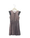 A Grey Sleeveless Dresses from Petit Bateau in size 4T for girl. (Front View)
