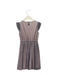 A Grey Sleeveless Dresses from Petit Bateau in size 4T for girl. (Back View)