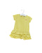 A Yellow Short Sleeve Dresses from Petit Bateau in size 3-6M for girl. (Front View)