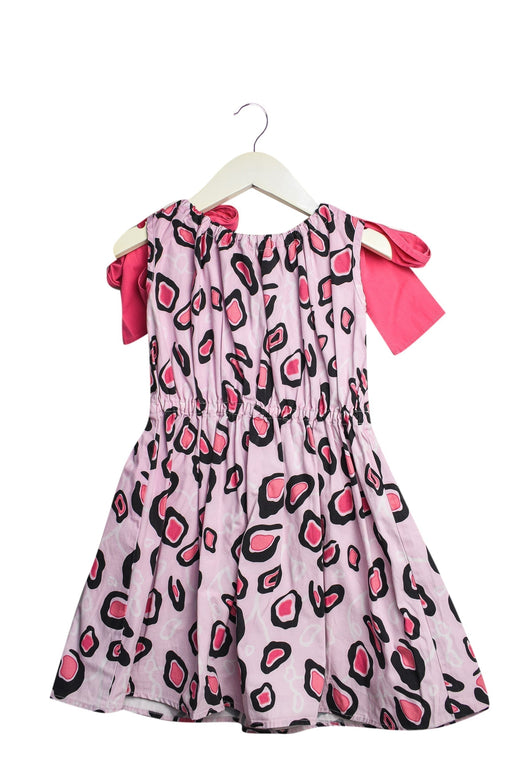 A Pink Sleeveless Dresses from MSGM in size 4T for girl. (Front View)