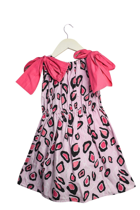 A Pink Sleeveless Dresses from MSGM in size 4T for girl. (Back View)