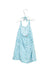 A Blue Sleeveless Dresses from Bakker Made with Love in size 18-24M for girl. (Back View)