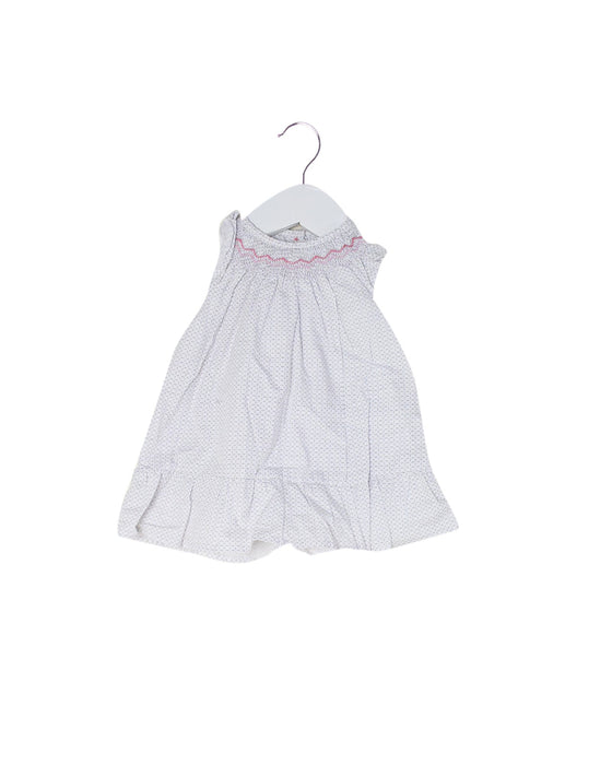 A White Short Sleeve Dresses from The Little White Company in size 0-3M for girl. (Front View)
