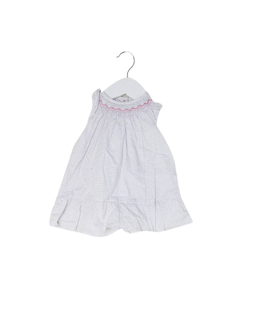 A White Short Sleeve Dresses from The Little White Company in size 0-3M for girl. (Front View)