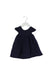 A Navy Short Sleeve Dresses from Mamas & Papas in size 0-3M for girl. (Back View)