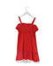 A Red Sleeveless Dresses from Nicholas & Bears in size 6T for girl. (Back View)