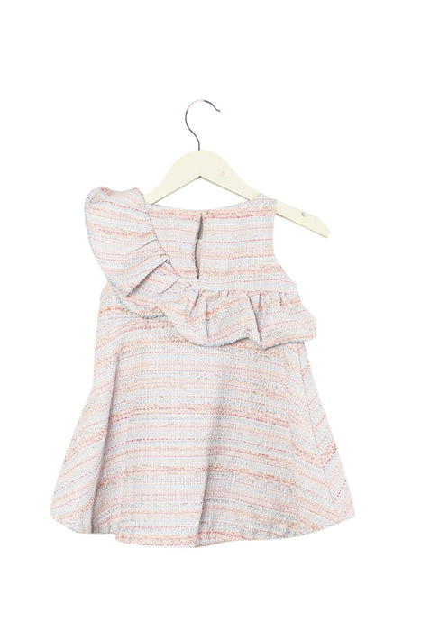 A Pink Sleeveless Dresses from Janie & Jack in size 2T for girl. (Back View)