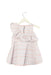 A Pink Sleeveless Dresses from Janie & Jack in size 2T for girl. (Back View)