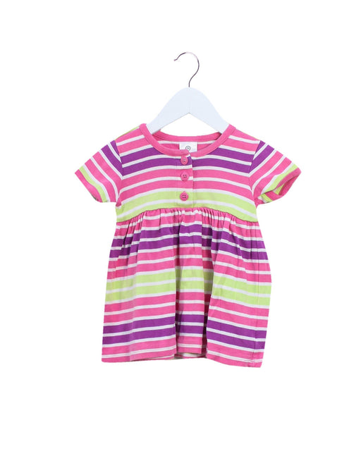 A Pink Short Sleeve Dresses from Hanna Andersson in size 3-6M for girl. (Front View)