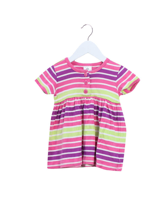 A Pink Short Sleeve Dresses from Hanna Andersson in size 3-6M for girl. (Back View)