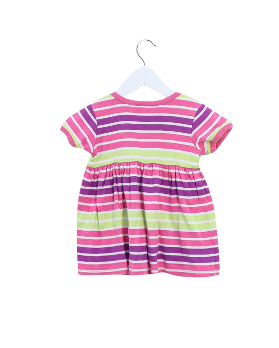 A Pink Short Sleeve Dresses from Hanna Andersson in size 3-6M for girl. (Back View)