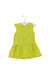 A Yellow Short Sleeve Dresses from Petit Bateau in size 6-12M for girl. (Front View)