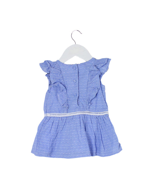 A Blue Short Sleeve Dresses from Janie & Jack in size 3-6M for girl. (Front View)