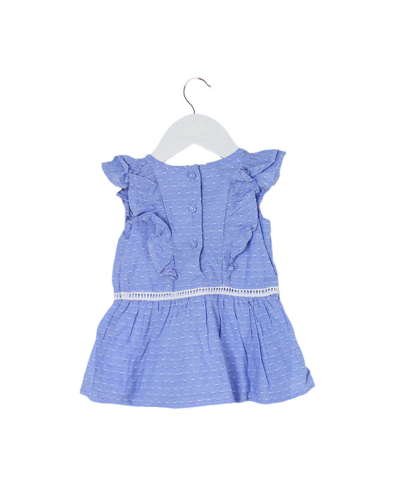 A Blue Short Sleeve Dresses from Janie & Jack in size 3-6M for girl. (Front View)