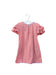 A Orange Short Sleeve Dresses from Velveteen in size 12-18M for girl. (Front View)