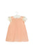 A Pink Short Sleeve Dresses from Nanos in size 0-3M for girl. (Front View)