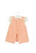 A Pink Short Sleeve Dresses from Nanos in size 0-3M for girl. (Back View)