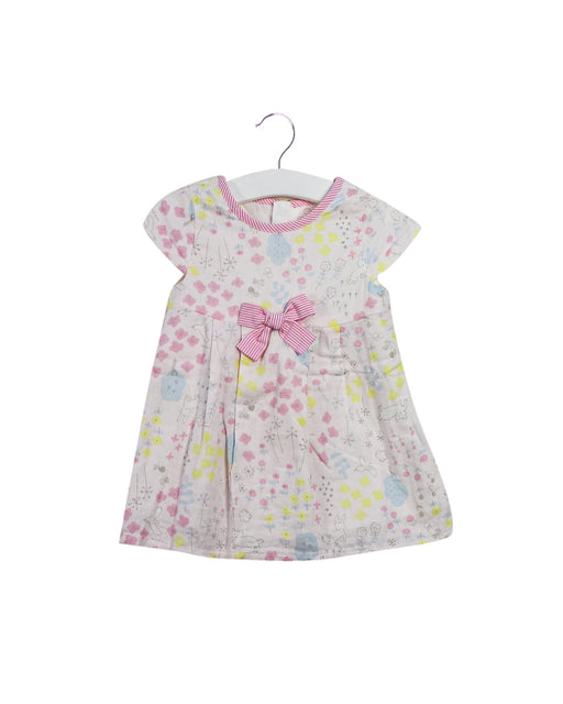 A Blue Short Sleeve Dresses from Chickeeduck in size 12-18M for girl. (Front View)