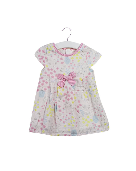 A Blue Short Sleeve Dresses from Chickeeduck in size 12-18M for girl. (Front View)